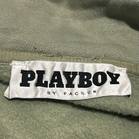 Playboy By PacSun Mode Quarter Zip Sweatshirt Men’s Size L - Picture 8 of 13